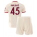 Maillot de foot Bayern Munich Aleksandar Pavlovic #45 Troisième vêtements enfant 2024-25 Manches Courtes (+ pantalon court)